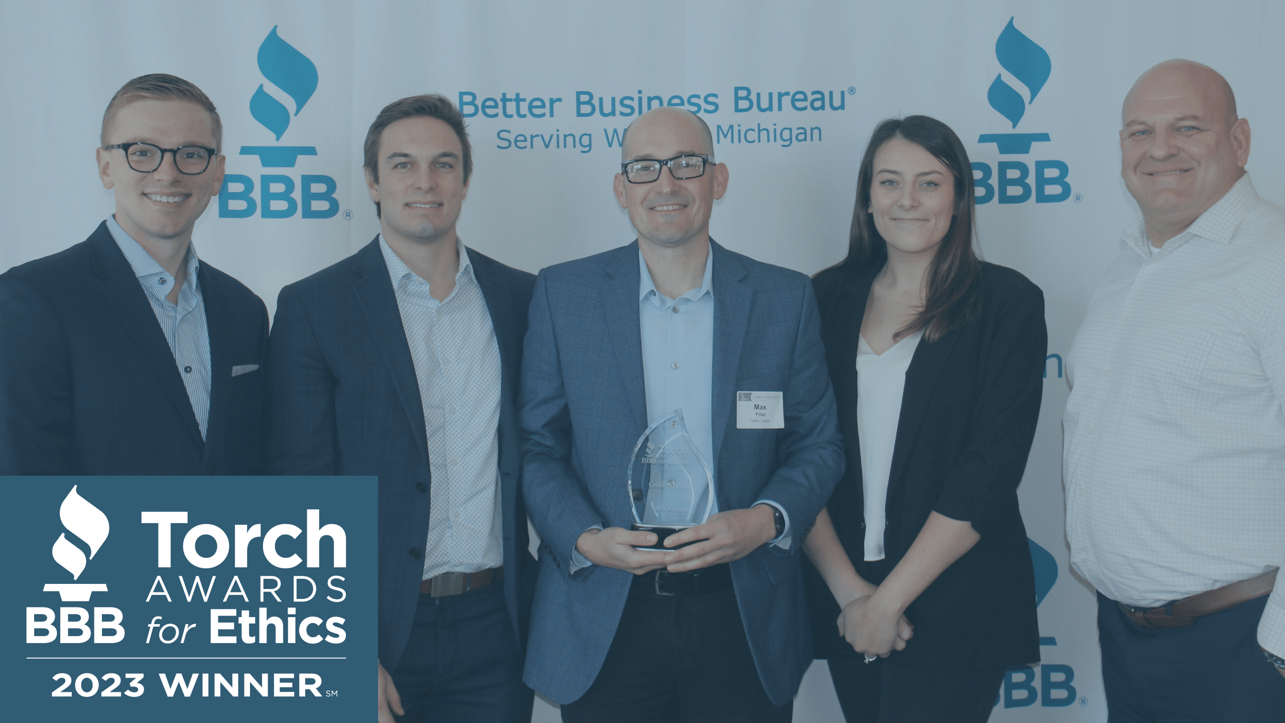Calder Capital Honored for Ethical Business Practices, Named a 2023 BBB Torch Award Winner