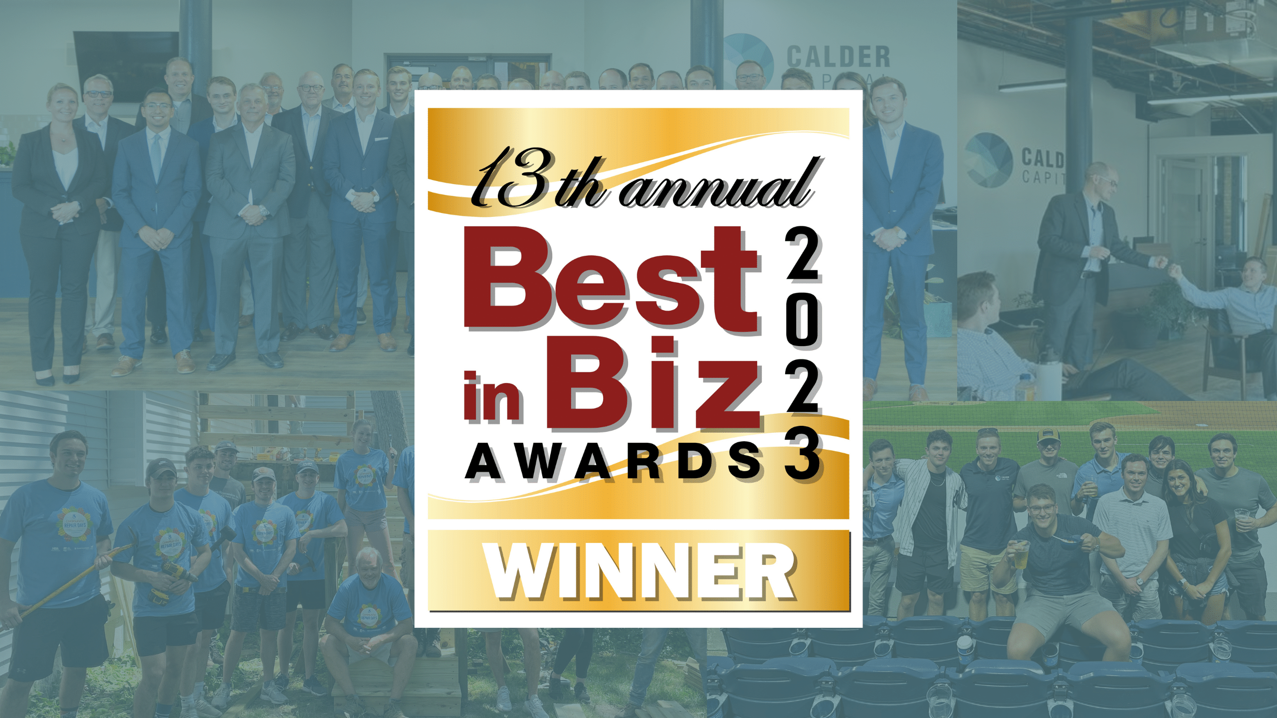 Calder Capital Wins Gold in Business Development Department of the Year in the 13th Annual Best in Biz Awards