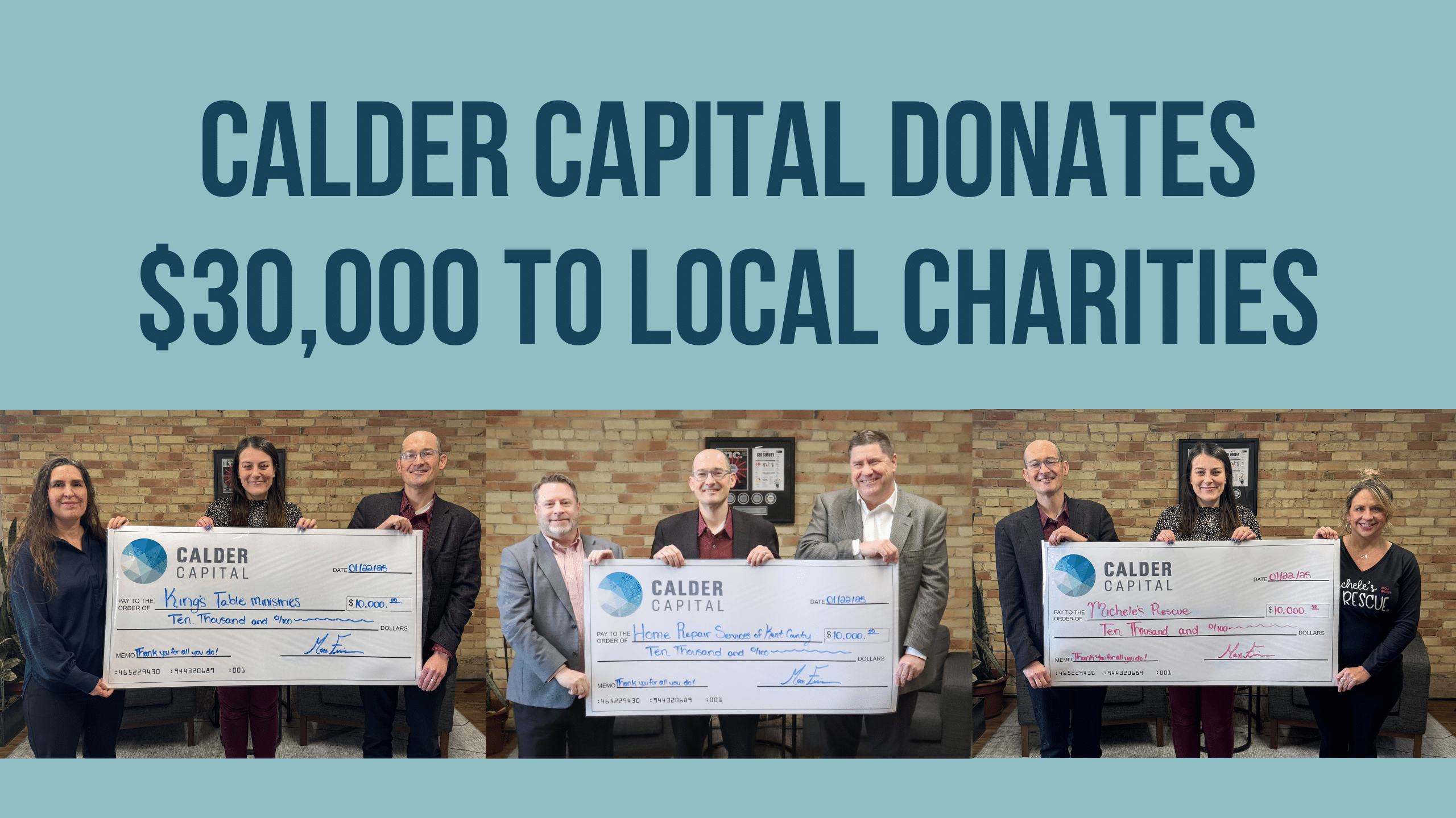 Calder Capital Donates $30,000 to Local Charities at the 2024 Calder Deal Ball