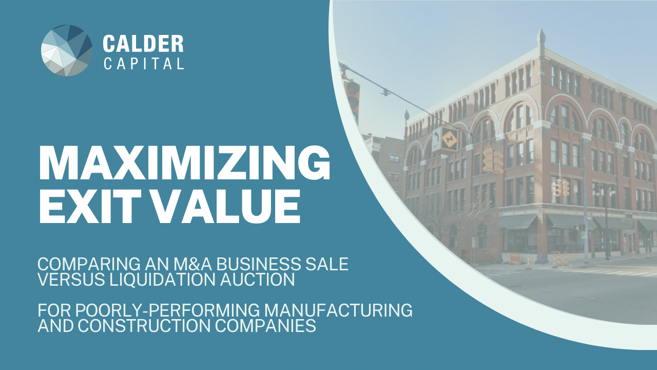 Distressed Business Sales: Comparing an M&A Business Sale vs. Liquidation Auction